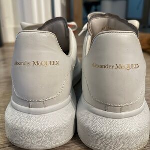 All white Alexander McQueen men’s shoes